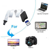 card Flex Adapter Zip Extension cable Memory SD to TF Card Extender Cord Linker 25CM 48CM 62CM