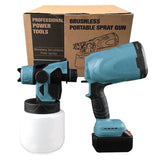 800ML Cordless Paint Sprayer Auto w Easy-Control Spraying Steel Coating Airbrush Automatic Spray Gun 42000rpm