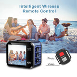 V8 WiFi Action Camera 4K 60FPS Waterproof Shockproof DV Sport Camcorders Drive Recorder Wireless HD Webcam Mini Cam