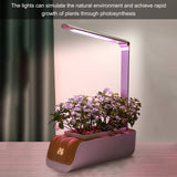 Smart Automatic Hydroponics Growing System Soilless Cultivation Of Small Flower Pots with 21 Led Grow Light for Home Kitchen
