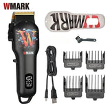 New WMARK NG-123 7200RPM Oil Head Electric Hot Sale Rechargeable Hair Clipper with LED Display