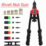 BT-606 Mandrel Gun, Heavy Duty Rivet Nut Setter Tool Kit,Threaded Tool,Threaded Insert Hand Riveter M3-M8