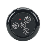 TD032 black circular caller service bell IP55 single/two/three/four key optional