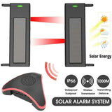 NEW Solar Wireless Driveway Alarm System 400M Long Transmission 190 Feet Wide Sensor Range Waterproof No Need Replace