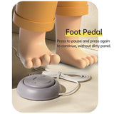 Mini Clay Art Kit - 4.7" Electric Pottery Wheel with Petal Support and Speed Control for Kids and Adults.