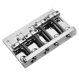 4 String Hardtail Bridge for Precision Jazz Bass JB Style Bass, Chrome