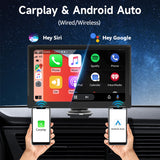 9 Inch Car Multimedia Player Suppprt Wireless Carplay Android Auto Mirror k Radio Stereo Built-In Camera Portable Navigator