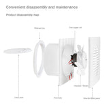 4/6/8Inch Extractor Ventilation Blower High Speed Bathroom Kitchen Toilet Air Vent Window Wall Exhaust Fan