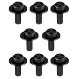 8 Pack 12mm Front Plate with Top Bolt and Gasket Skid Plates Bolts Fit for Toyota 4Runner Tacoma 1995-2023