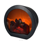Woodwood fireplace wind lamp touch switch intelligent simulation of charcoal decoration (excluding batteries)