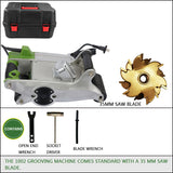 Dust-free wall lightweight brick grooving hine, water and electricity installation, one-time molding