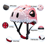 Kids Toddler Bike Adjustable Dinosaur Breathable Skating Helmet for Boys and Girls