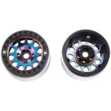 4Pcs Aluminum Alloy Metal 1.9Inch Beadlock Wheel Rims Hubs For 1/10 AXIAL SCX10 D90 RC Crawler Upgrade Parts Accessories