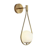 For Brass Wall Lamps Minimalist Glass Ball Wall Light Bedroom Fixtures B