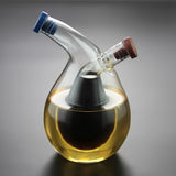 2X Kitchen Two-In-One Oil Dispenser Design Vinegar Cruet Olive Can Quality Oil Pourer Condiment Dispenser Bottle