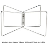 Portable Fridge Ice Box Camping Folding Cooler Stand Frame Stainless Steel Lage Rack for Cooking Fishing Picnic Outdoor