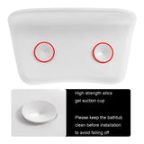 High Elastic Fiber SPA Pillow Bath Silicone Suction Cup Non-Slip Waterproof Neck And Back Cushion Headrest For Bathtub