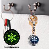 Genshin Impact Keychain Anime Vision God's Eye Key Chain 360 Degrees Rotated Moon Pendant Accessories Bag Pend