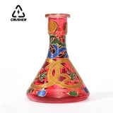 CRUSHER Arab Grass Hookah Set with Single Hose Tobacco Bowl Cigarette Holder Narguile Complete Smoking Pipe Accessories