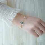 Moon Star Zircon Pendant Star Moon Bracelet