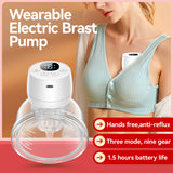 Wearable Hands-Free Electric Breast Pump - 3 Modes, 9 Suction Levels, Low Noise, 240ml Milk Collector for Breastfeeding
