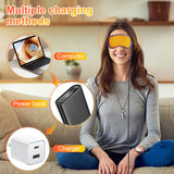 Hot Compress Sleeping USB Heated Mask Bdfold Sleep Eye Cover Eyes Patch Shade Night Travel Nap Heating Eyeshade