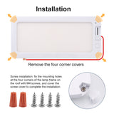 New 96LED 12-30V LED Vehicle Dimmable Ceig Reading Lamp Roof Light Car Interior Lighting