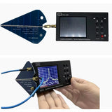 1300MHz-10GHz Mini Log Periodic Antenna HT5, 6-9dB Gain,Horizontal/Vertical Polarization,VSWR＜1.5,SMA-Female,For Radar Radio