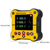 Digital Electronic and Gauge Angle Finder Tool Protractor Incometer Dual Axis Level 0.02°Resolution