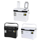 22L Fishing Cooler Box Tackle Box Camping Cooler Tank Gear Tool Container Outdoor Food Drink Cooler Refrigeration Case Organizer