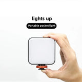 VRIG Led Video On Camera 2500-7500K Mini Vlog Fill Light with Type-C Photography Lighting