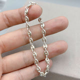 925 Sterling Silver Beaded Pig Nose Bracelet Female