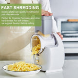 Cheese Grater Detachable Electric Salad Maker Home Kitchen Vegetable Slicer For Potato Cheeses And Nuts