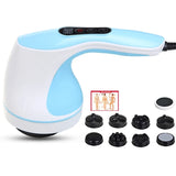 220V Function Full Body Dolphin Electric Massager Neck Waist Back Massage Hammer Vibration Infrared Rod Roller