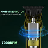 2024 New Resuxi LM-661 Rechargeable Trimmer Oil Head Electric Push Shear Hairsalon Home Men's Carved Hair Clipper
