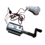 (A) DC Hand Crank Generator Wind Generator 12V 24V Outdoor Emergency Travel Dynamo Set WELL