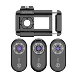 100X/150X/200X Kit w/ Lights CPL Filter Microscope Lens Phone Clip for iPhone 15/14/13/12 Android