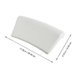 1 Pillow with Suction Cups PU Bath Pillows and Neck Support Cushion for Bathroom Bathtub
