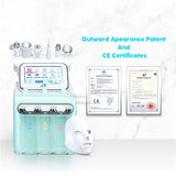 Equipment 7 in 1 Pro Hydrogen Oxygen Small Bubble Facial hine H2O2 Hydro Dermabrasion Rejuvenation Tightening Skin Care Face Spa Beauty instrument