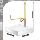 4 Pcs Adjustable Metal Arm Stand with Base Rock Display Holder Acrylic Easel Sier