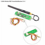 5Pcs 2.4Ghz 512 Transmitter Receiver 2 in 1 Module Wireless PCB Board with Antenna for DMX Stage Light