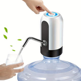 1pc, 18.93 L Water Dispenser, USB Charging Universal Fit Water Bottle Pump For Drinking Water Portable Automatic Electric Pump Switch For 7.57 - 18.93 L Jugs,  For RV Outdoor Camping Picnic Office Travel Home Office School