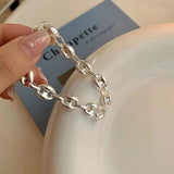 925 Sterling Silver Beaded Pig Nose Bracelet Female
