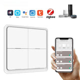 Tuya ZigBee Wireless 12 Scene Switch 1 2 3 4 Gang Push Button Controller Automation Scenario For Alexa Google Home