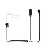 EAK006 K-head dual needle coiled wire air guided earphones [voice controlled VOX]