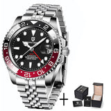 PAGANI DESIGN V4 GMT Watches Men's Luxury Automatic Mechanical Wristwatch Sapphire Glass 40MM Stainless Steel Waterproof Watch