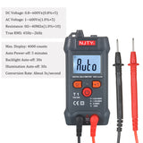 LCD Digital Multimeter Auto Range NCV 4000 Counts True RMS Smart Universal 600V Voltmeter Ohm AC/DC Voltage Tester