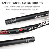 Mountain Bike Handlebars 31.8MM Diameter High-Rise with Matte Surface 720MM 780MM Aluminum Alloy Handlebar for Bicycle