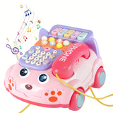 Baby Toys Musical Phone Car Phone, Educational Early Education Baby Simulation Seat Machine Toys