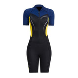 1.5mm Neoprene Wetsuits Swimwears Diving Suits Short Sleeves Women Ladies One Piece Surf Snorkeg Surfing Swimsuit